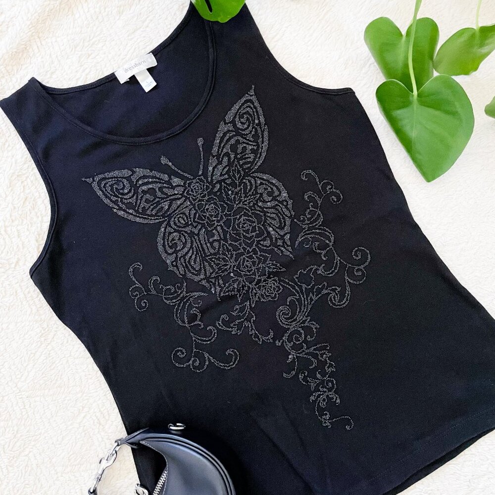 Butterfly Embellished Tank
